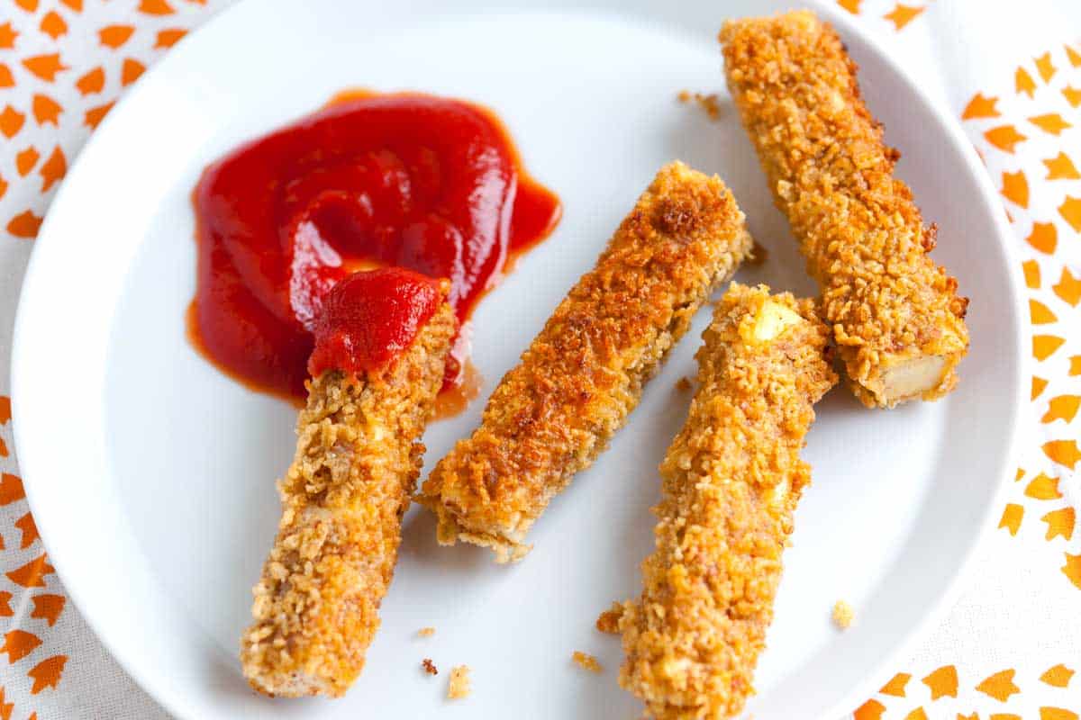 Receita de dedos de tofu crocante