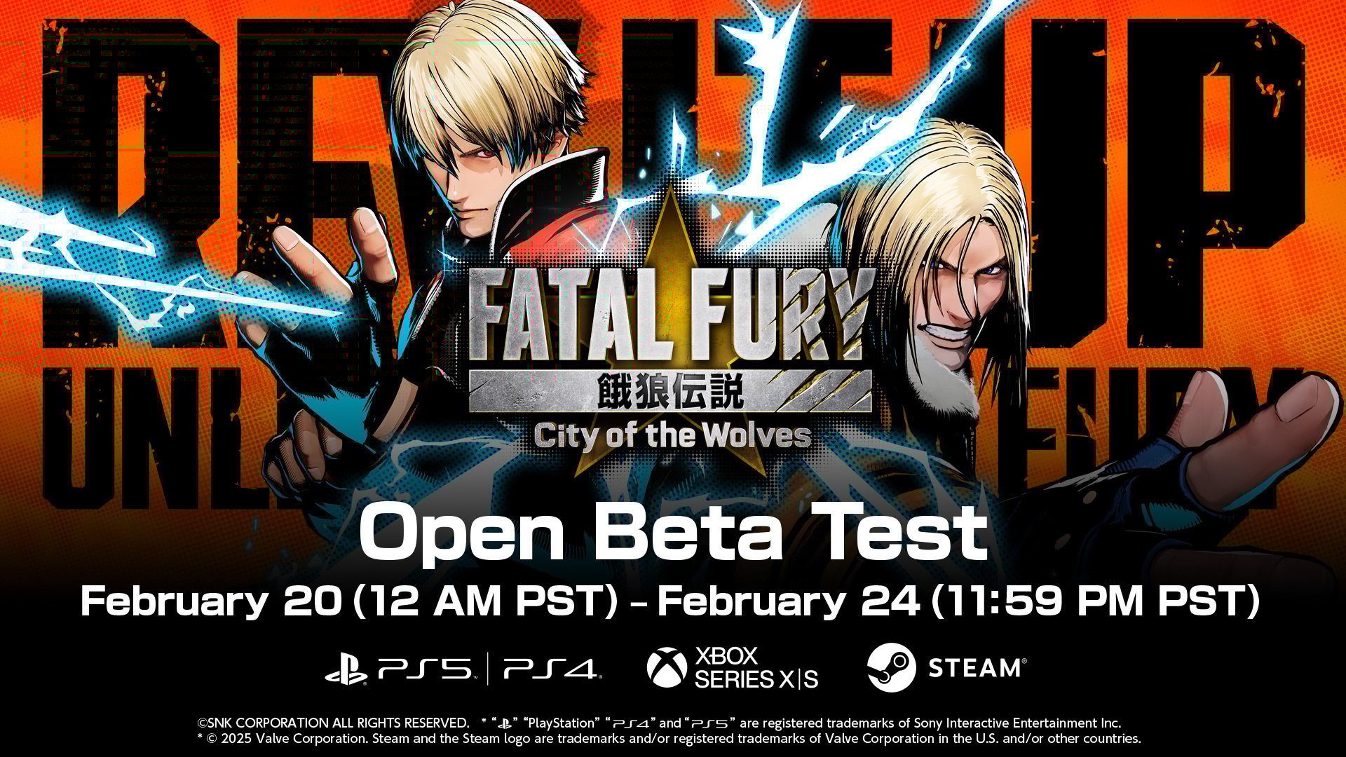 Fatal Fury: City of the Wolves teste beta aberto marcado para 20 a 24 de fevereiro