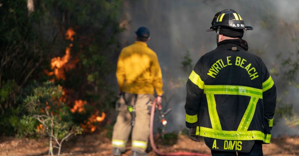 Os incêndios florestais são um dos legados duradouros do furacão Helene