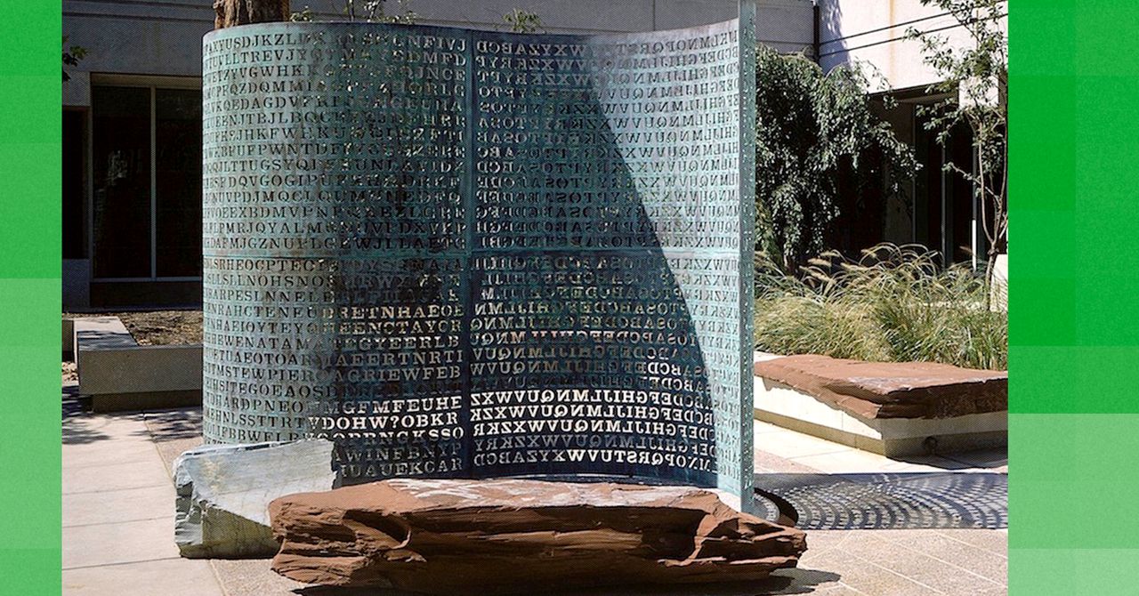 Ai acha que rachou Kryptos. O artista por trás disso diz nenhuma chance