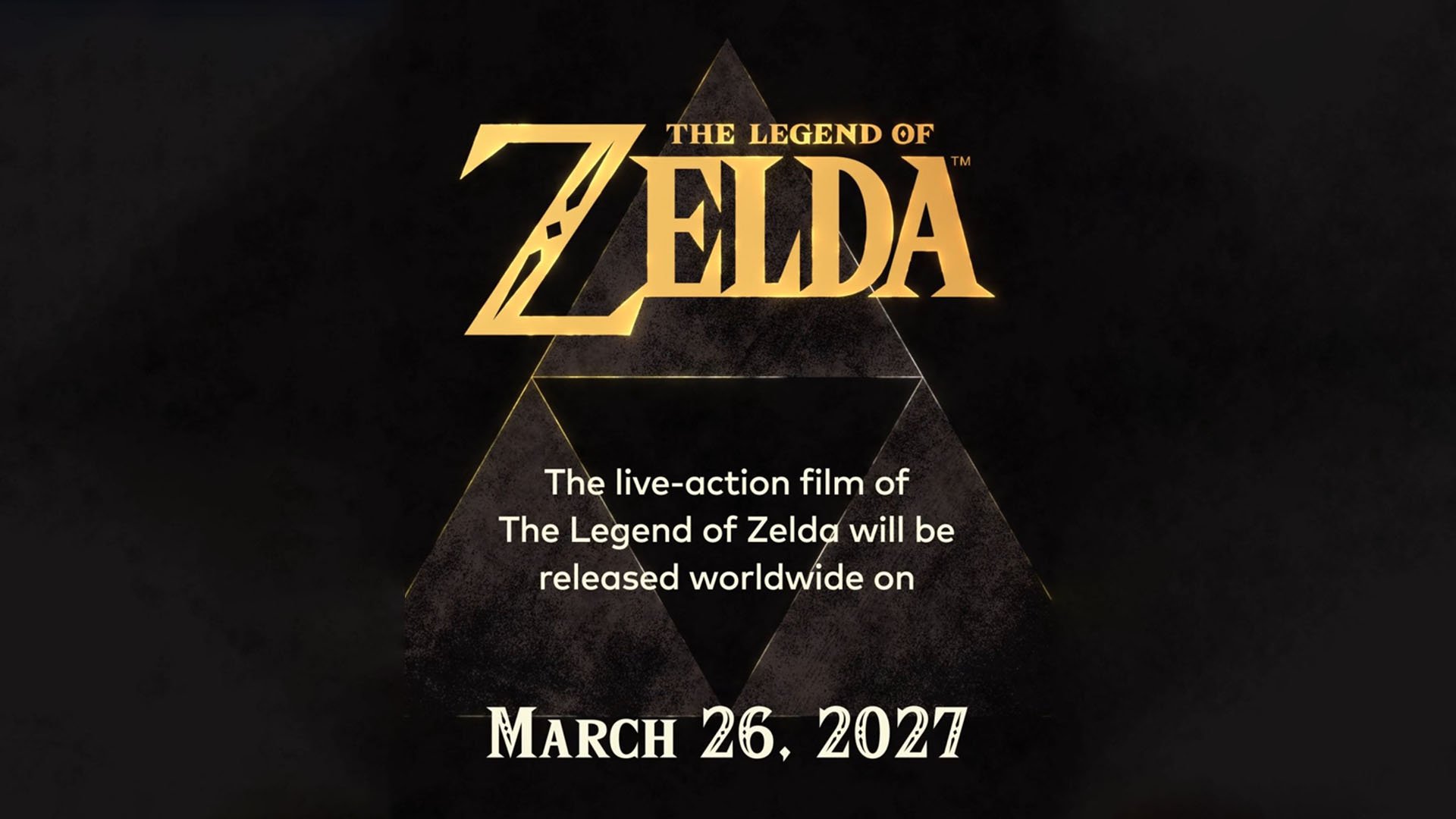O filme de ação ao vivo da lenda do Zelda estréia em 26 de março de 2027