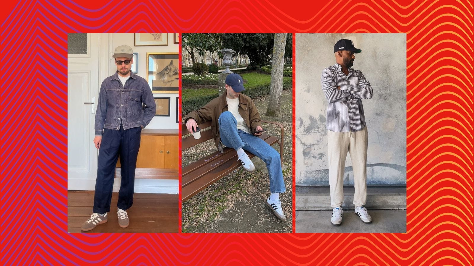 4 roupas masculinas para usar com tênis adidas samba