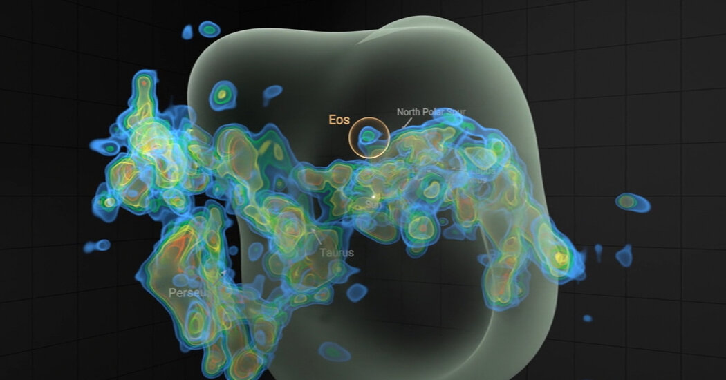 Cloud molecular, brilho no escuro descoberto perto da terra