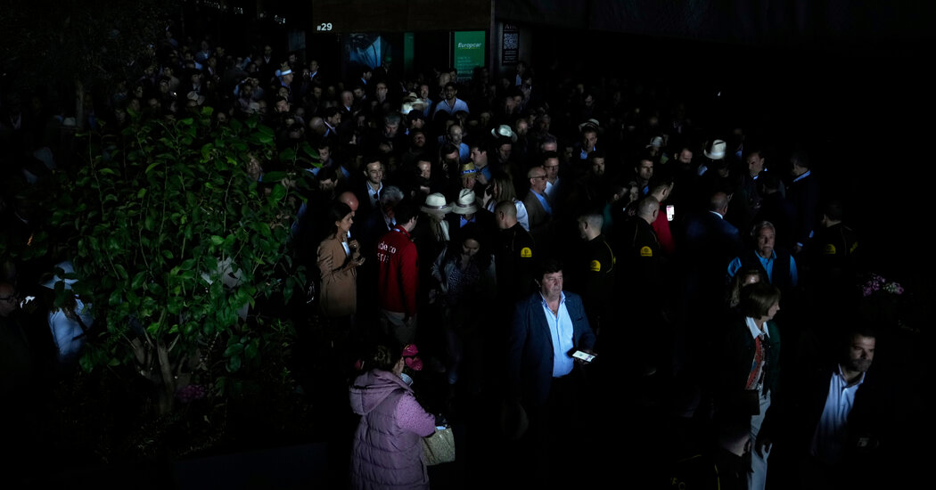 Cenas dos apagões na Espanha e Portugal