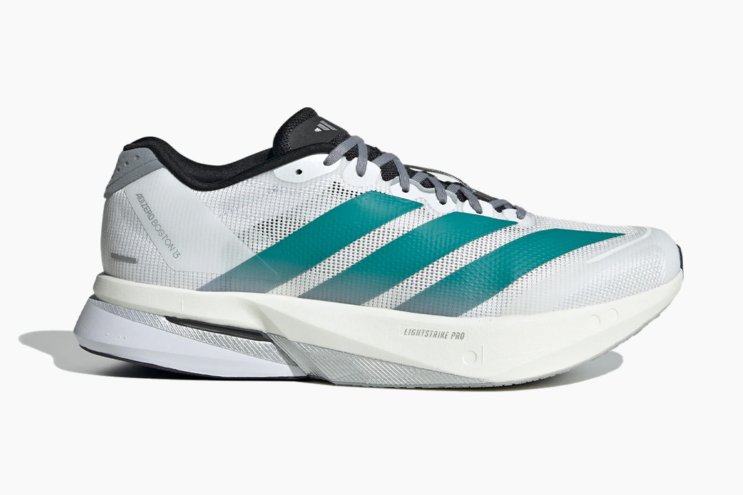 A Adizero Boston 13 da Adidas é 13,8% mais responsiva que a última vez