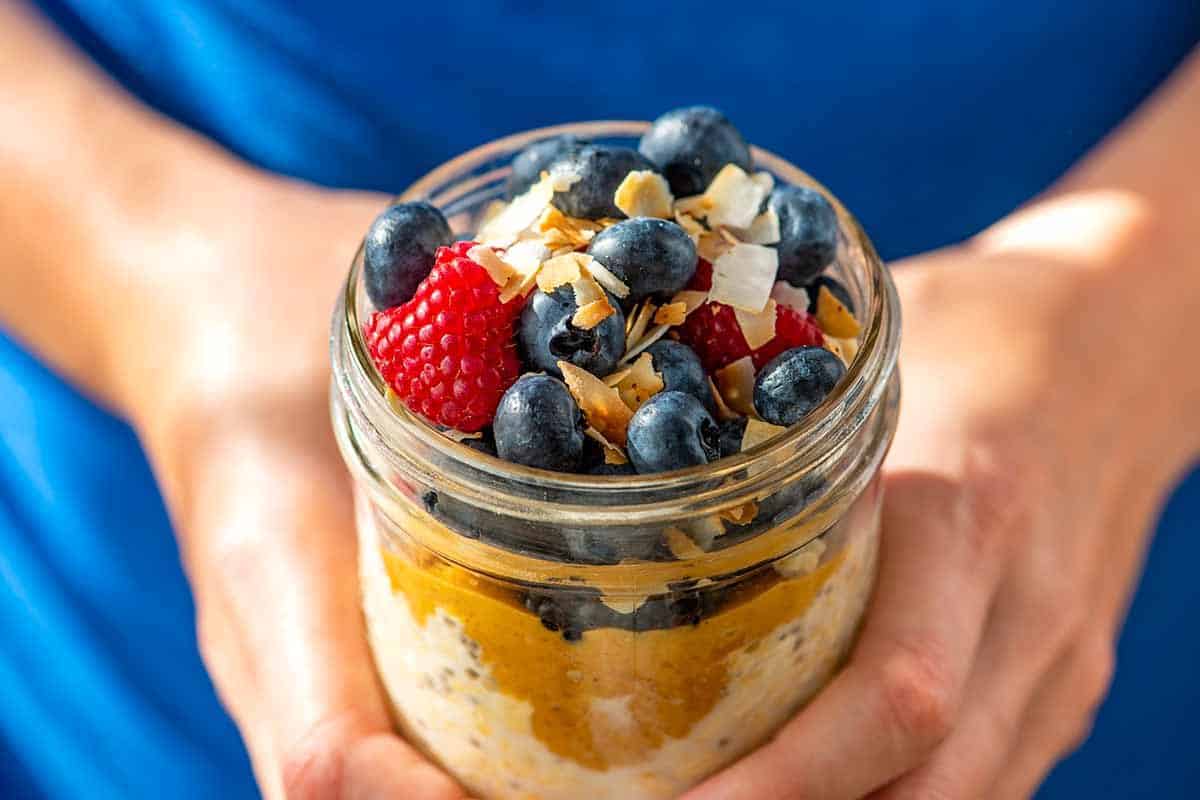 Receita perfeita de aveia durante a noite