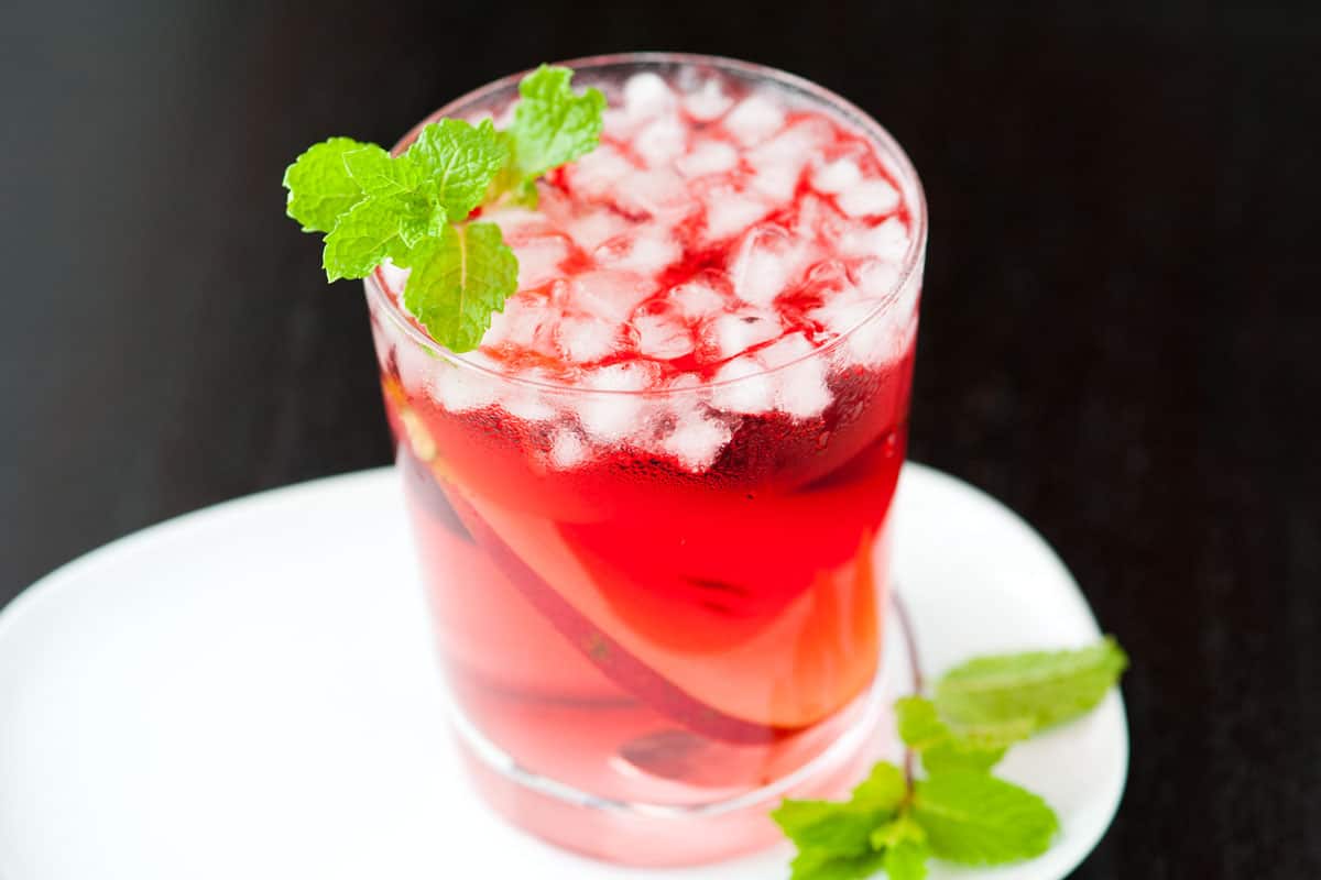 Receita de coquetel de vodka de cranberry pêra