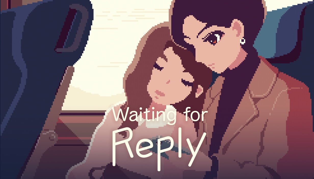 Romance visual de arte pixel esperando por resposta anunciada para pc
