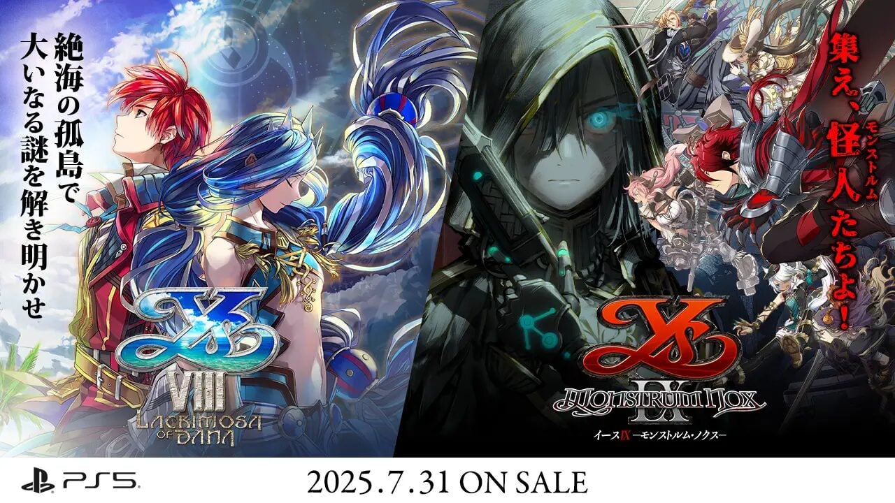 YS VII: Lacrimosa de Dana e YS IX: Monstrum NOX para o PS5 Lançamento 31 de julho no Japão