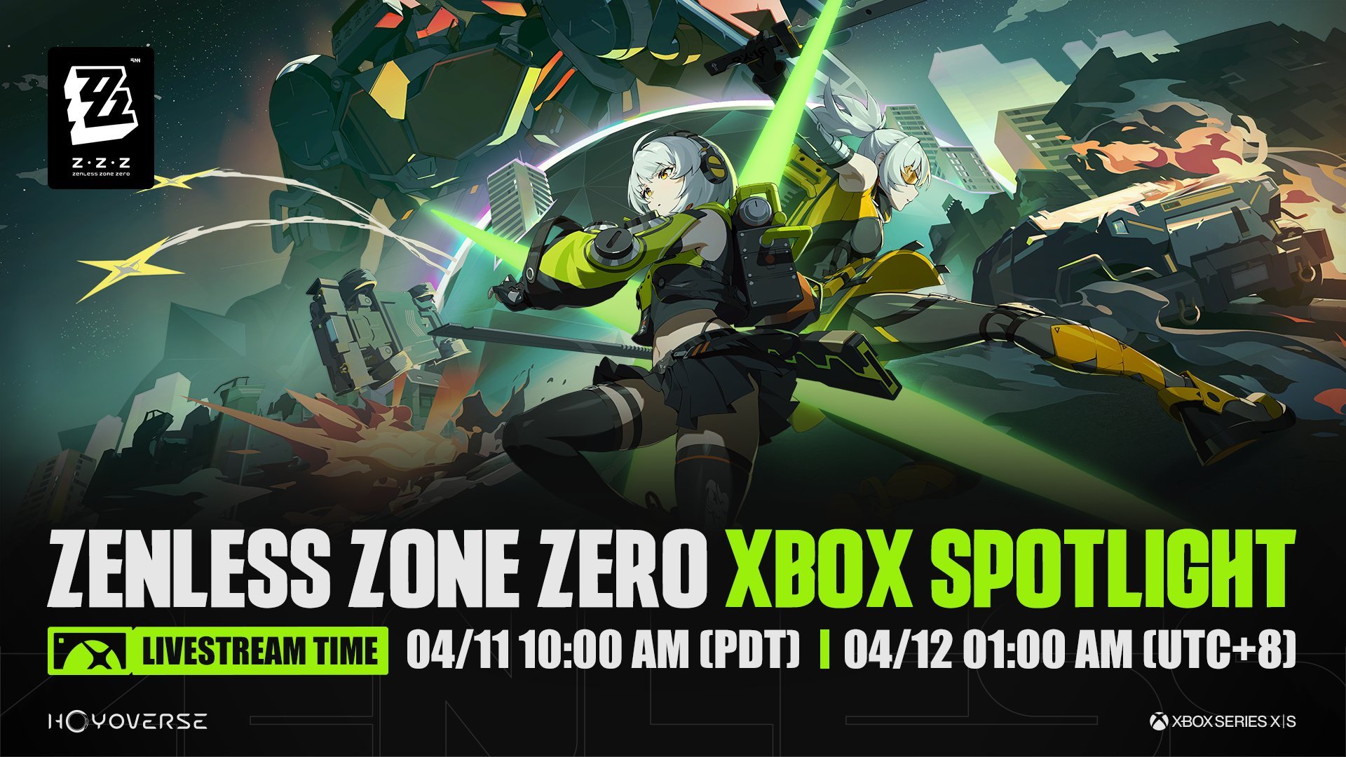 Zenness zone zero chegando para a série Xbox