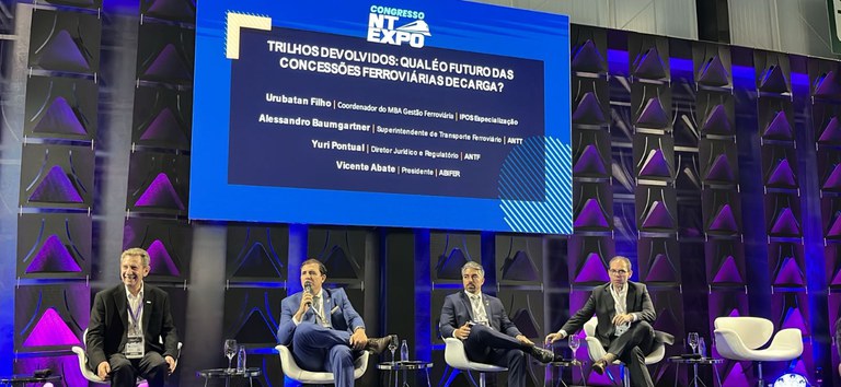 ANTT defende planejamento estratégico e inovação no transporte ferroviário durante a NT EXPO 2025 — Agência Nacional de Transportes Terrestres