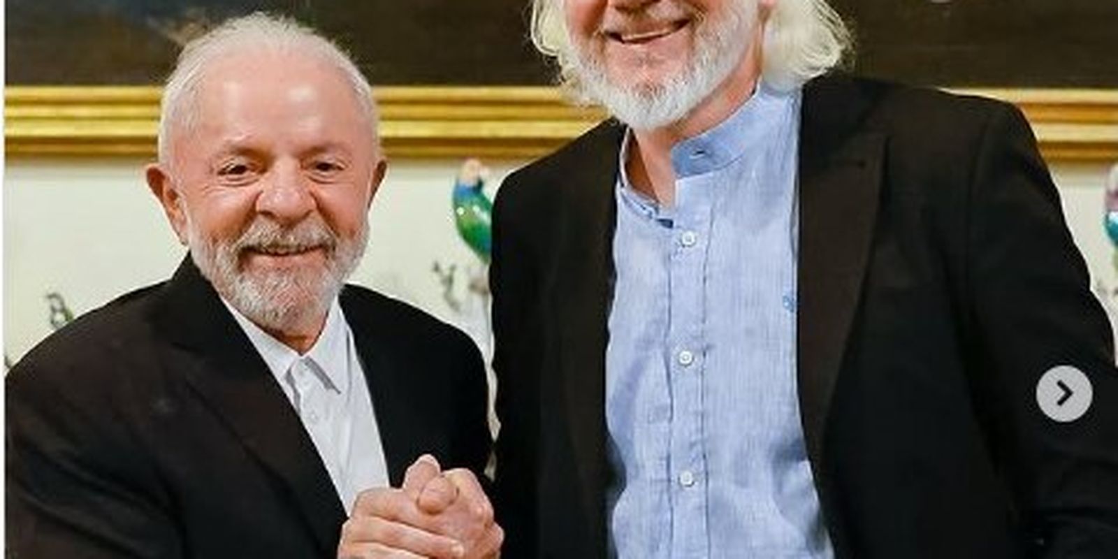 Lula publica foto de encontro com Julian Assange em Roma