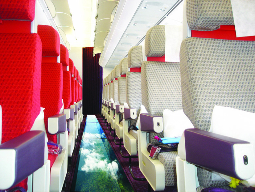 Virgin Atlantic uma vez provocou um notável jato de fundo de vidro