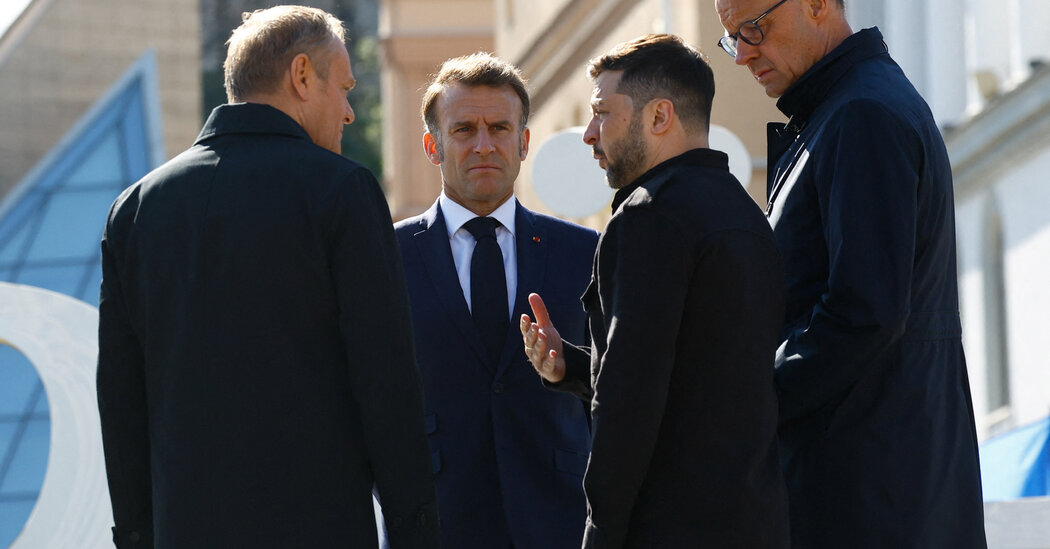 Os líderes europeus visitam Kyiv em uma demonstração de solidariedade para a Ucrânia