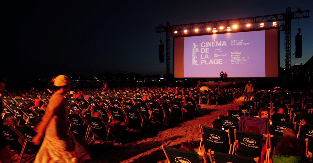 No Festival de Cannes, essas exibições estão na praia