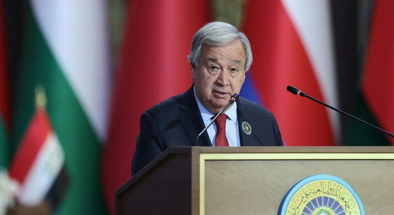 Em reunião da Liga Árabe, Guterres destaca “testes e provações em todas as frentes”