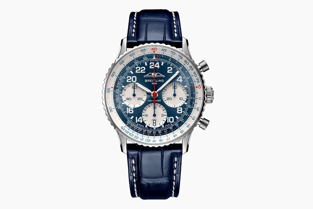 Breitling celebra o 100º aniversário de Scott Carpenter com este cosmonauta de Navitimer, de platina, com um mostrador de 24 horas