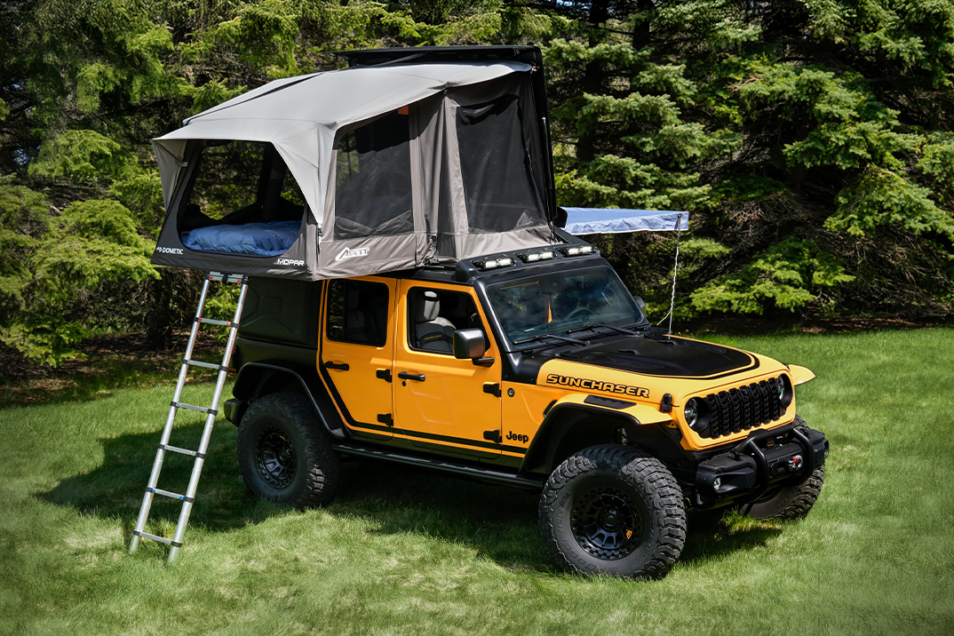 Jeep e Dometic transformam este Wrangler em um conceito integrado de Artt Overlanding