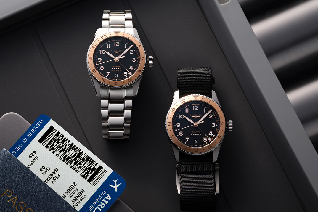 Longines atualiza seu espírito Zulu Time 1925 com uma moldura de tampa de ouro