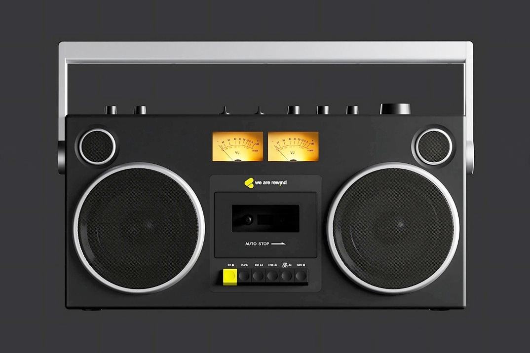 Somos rebobinando o boombox de cassete GB-001 combina o charme retrô e o som moderno