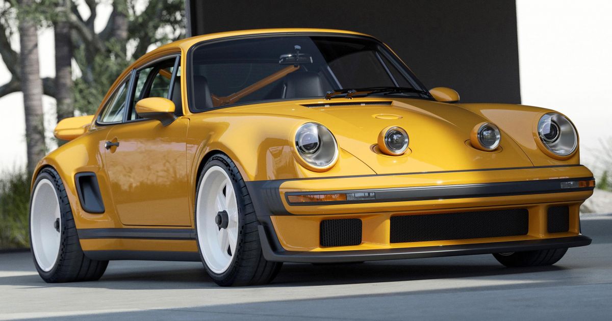 Porsche 911 Restomod por cantor tem corpo largo, motor Cosworth
