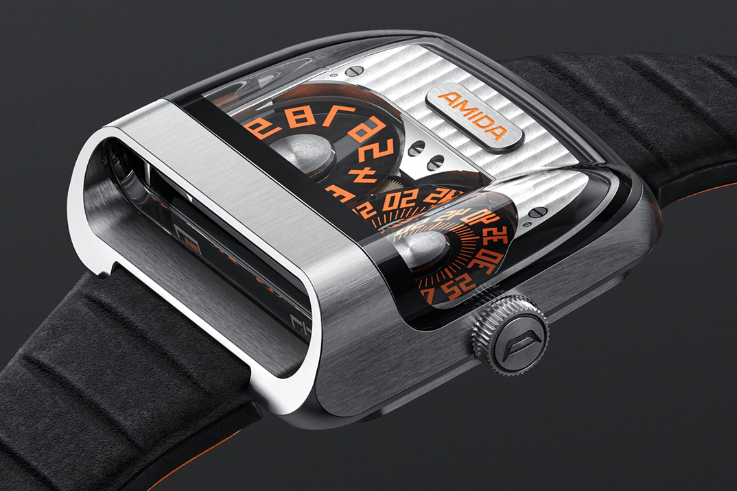 Amida traz de volta o relógio Digitrend mais uma vez, desta vez com um top de safira aberta de inspiração automotiva