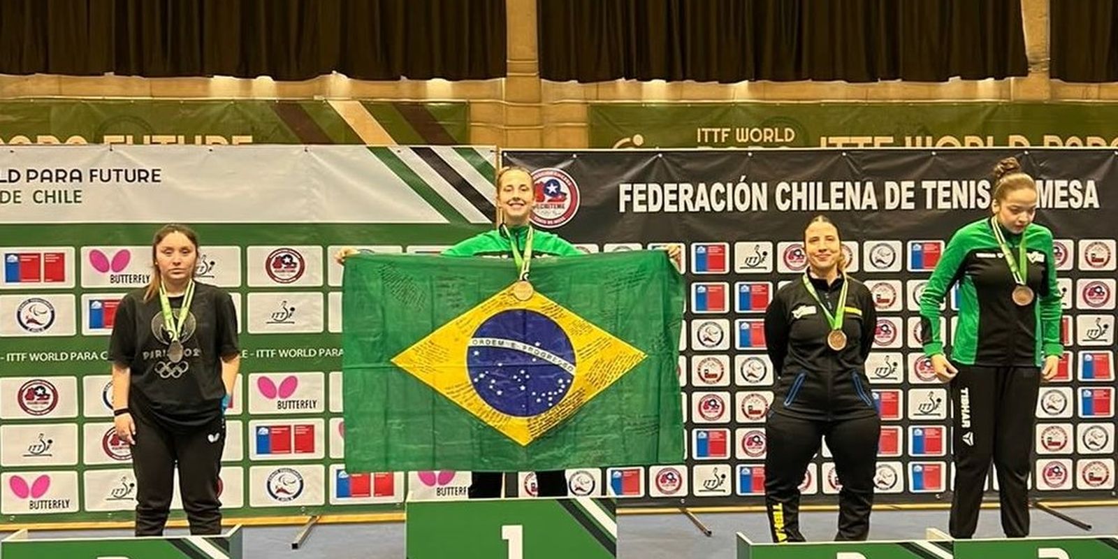Brasil fatura 28 medalhas, 11 de ouro, no tênis de mesa paralímpico