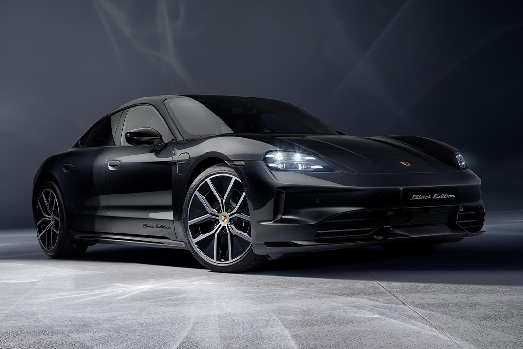 A Porsche agrupa seus maiores sucessos como um pacote padrão para o furtivo 2026 Taycan Black Edition
