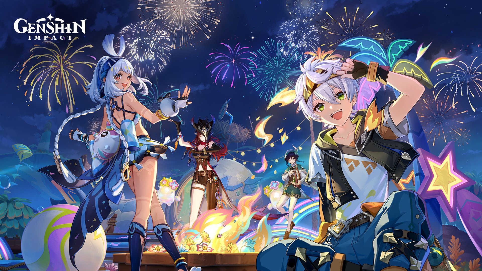 Genshin Impact versão 5.8 Update ‘Sunspray Summer Resort’ lançamentos 30 de julho