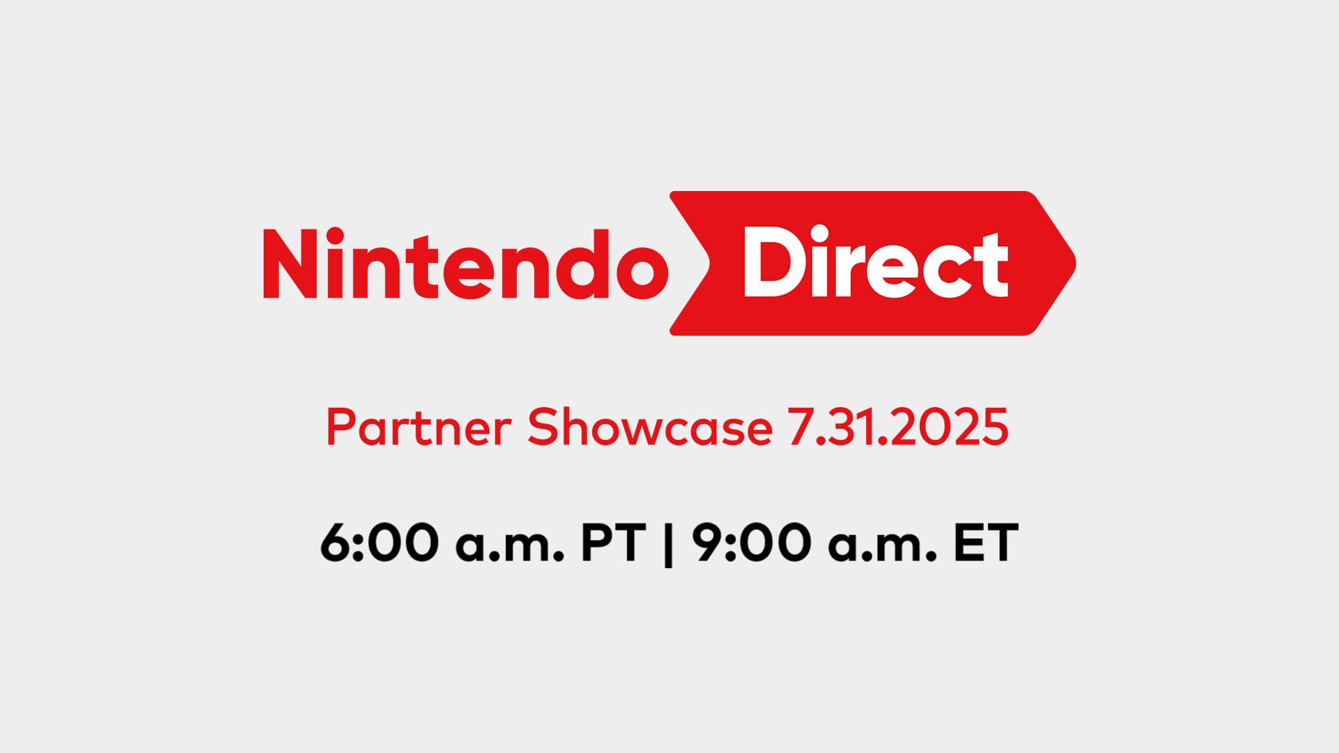 Nintendo Direct Partner Showcase set para 31 de julho
