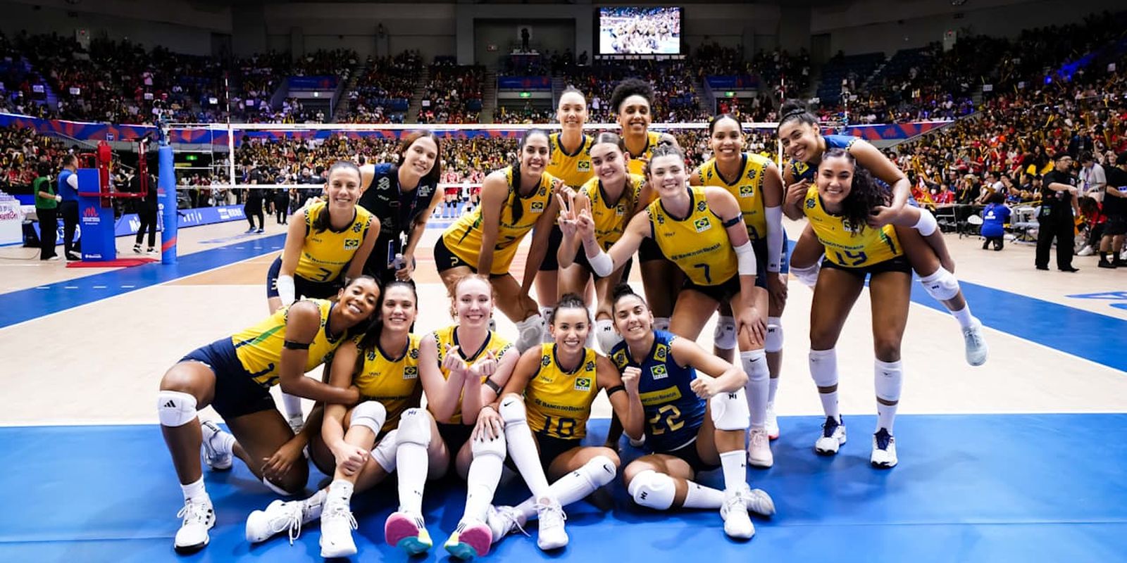 Brasil derrota Japão e mostra força na Liga das Nações de Vôlei