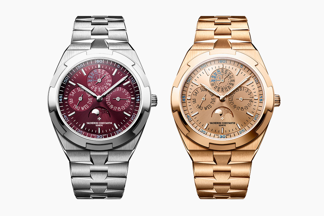 Vacheron Constantin comemora 270 anos com essas variantes de ouro rosa e branco de US $ 120 mil do calendário perpétuo no exterior