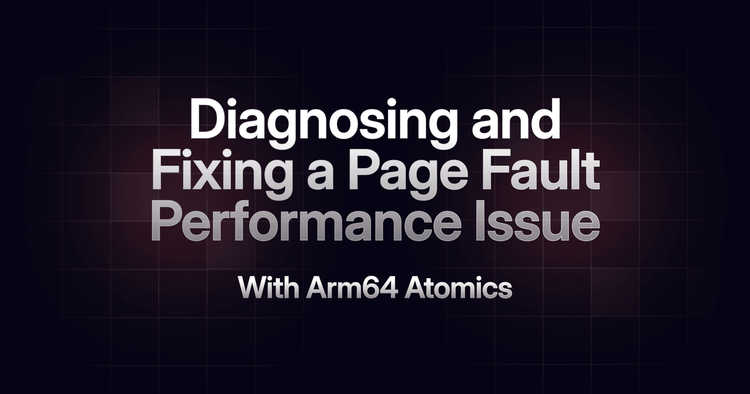 Diagnosticando e corrigindo um problema de desempenho de falha de página com ARM64 Atomics