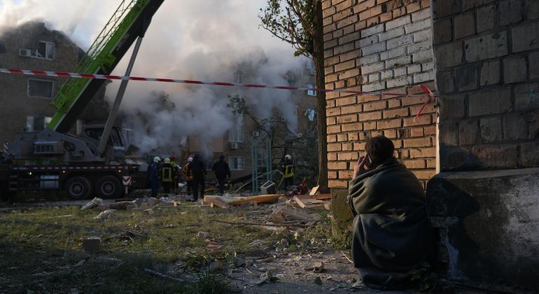 ONU apoia vítimas do maior ataque aéreo da Rússia contra a Ucrânia