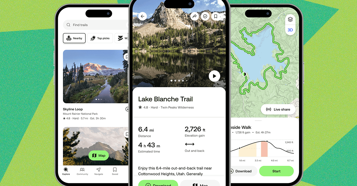 AllTrails Hucking App Review: Planejamento e navegação ao ar livre