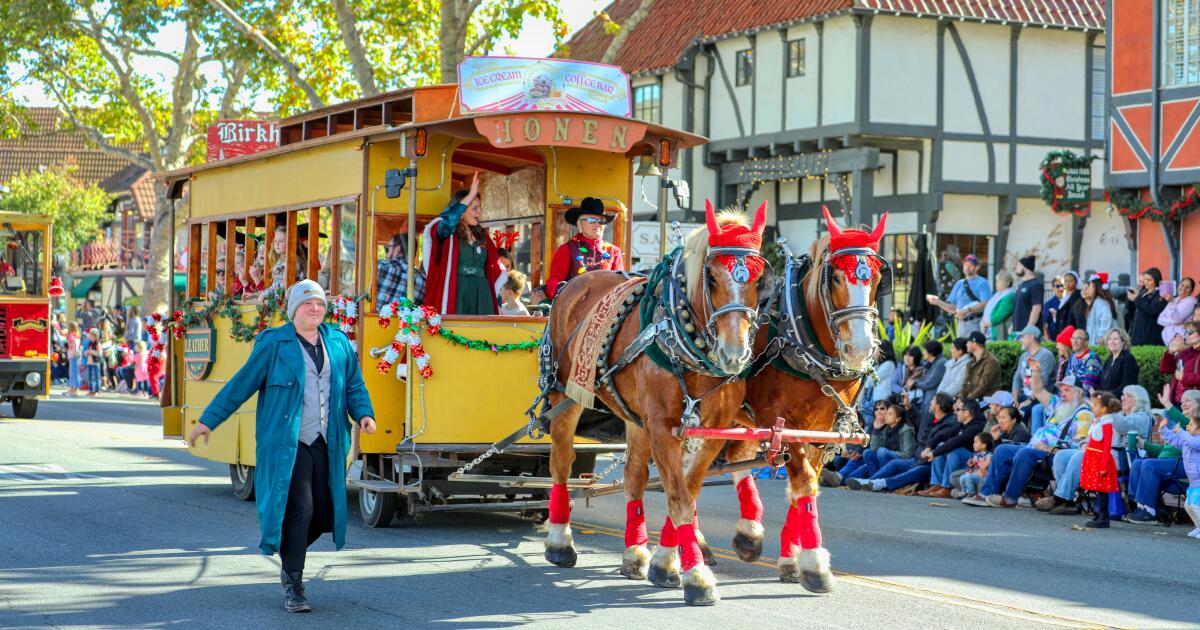 Solvang, a encantadora cidade dinamarquesa da Califórnia, fica em pleno Natal