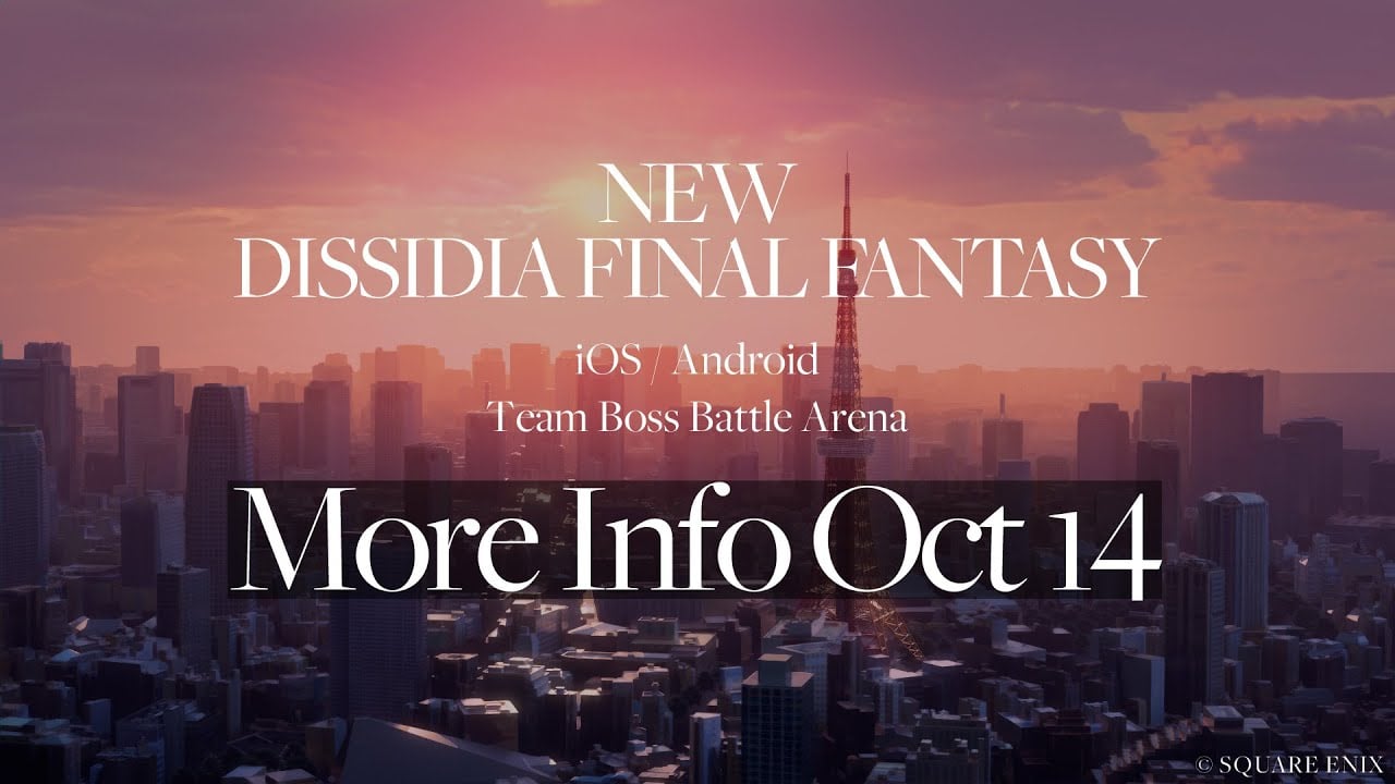 Novo título Dissidia Final Fantasy para iOS e Android será anunciado em 14 de outubro