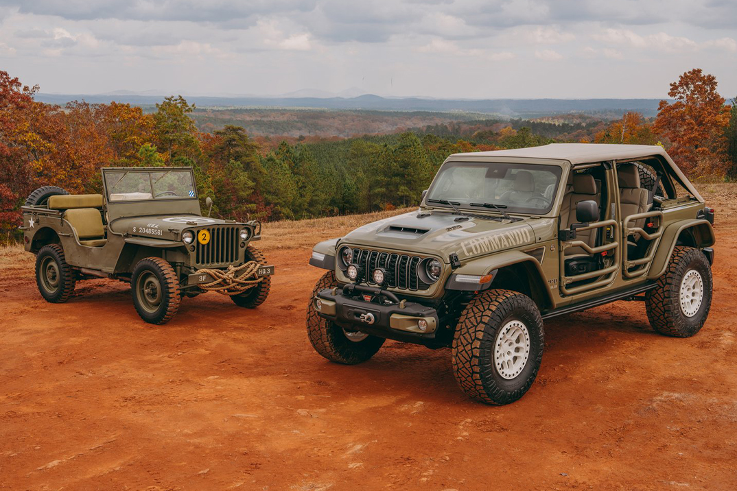 O novo Wrangler Commando da FOX Factory combina tecnologia de corrida no deserto com estilo inspirado na Segunda Guerra Mundial
