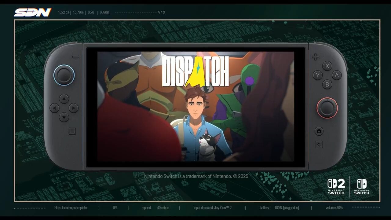 Despacho chegando ao Switch 2, Switch em 28 de janeiro de 2026