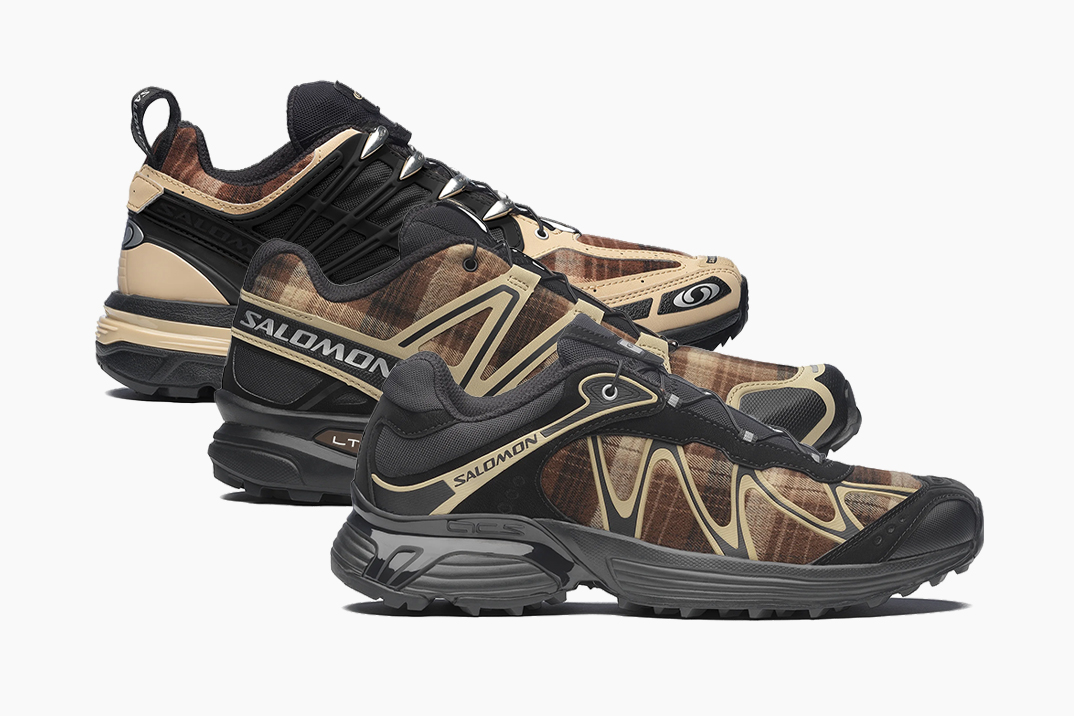 Salomon encontra uma nova tendência com seus tênis de trilha revestidos de tartan para as férias