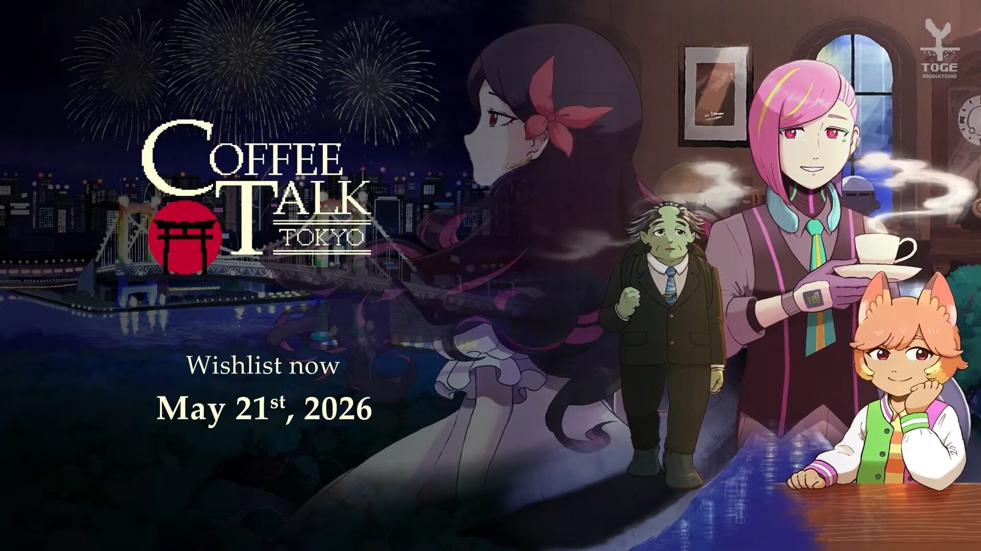 Coffee Talk Tokyo adiado para 21 de maio