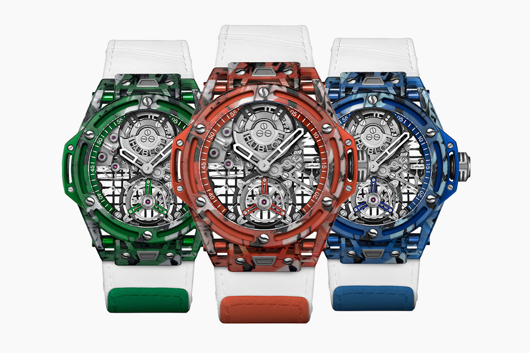 Big Bang Tourbillon GOAT Edition da Hublot transforma equipamento de tênis usado de Djokovic em um relógio de luxo de US$ 121 mil