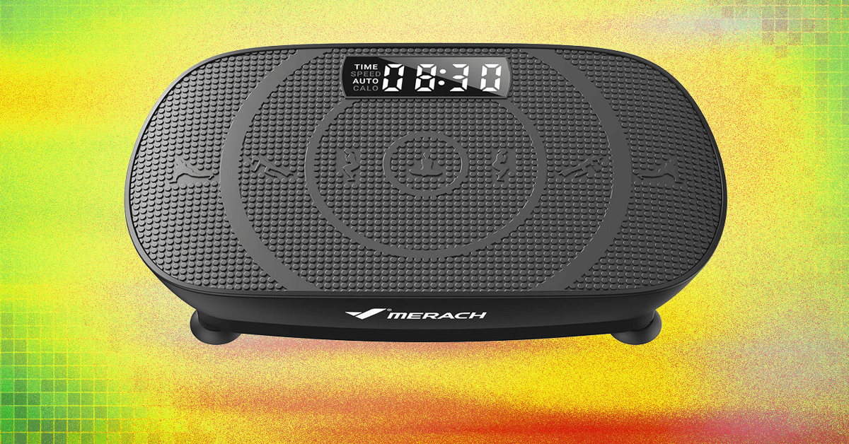 A placa vibratória Merach é o treino mais engraçado que já fiz