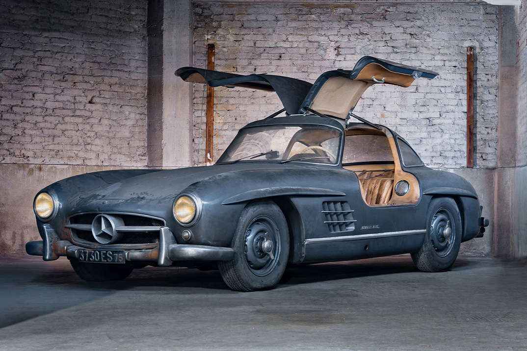 Um celeiro Gullwing Mercedes-Benz 300 SL 1956 praticamente intocado pode arrecadar US$ 6 milhões em leilão