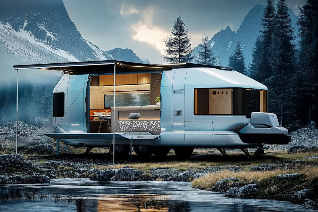 Skydream Caravans revela seu trailer de viagem futurista