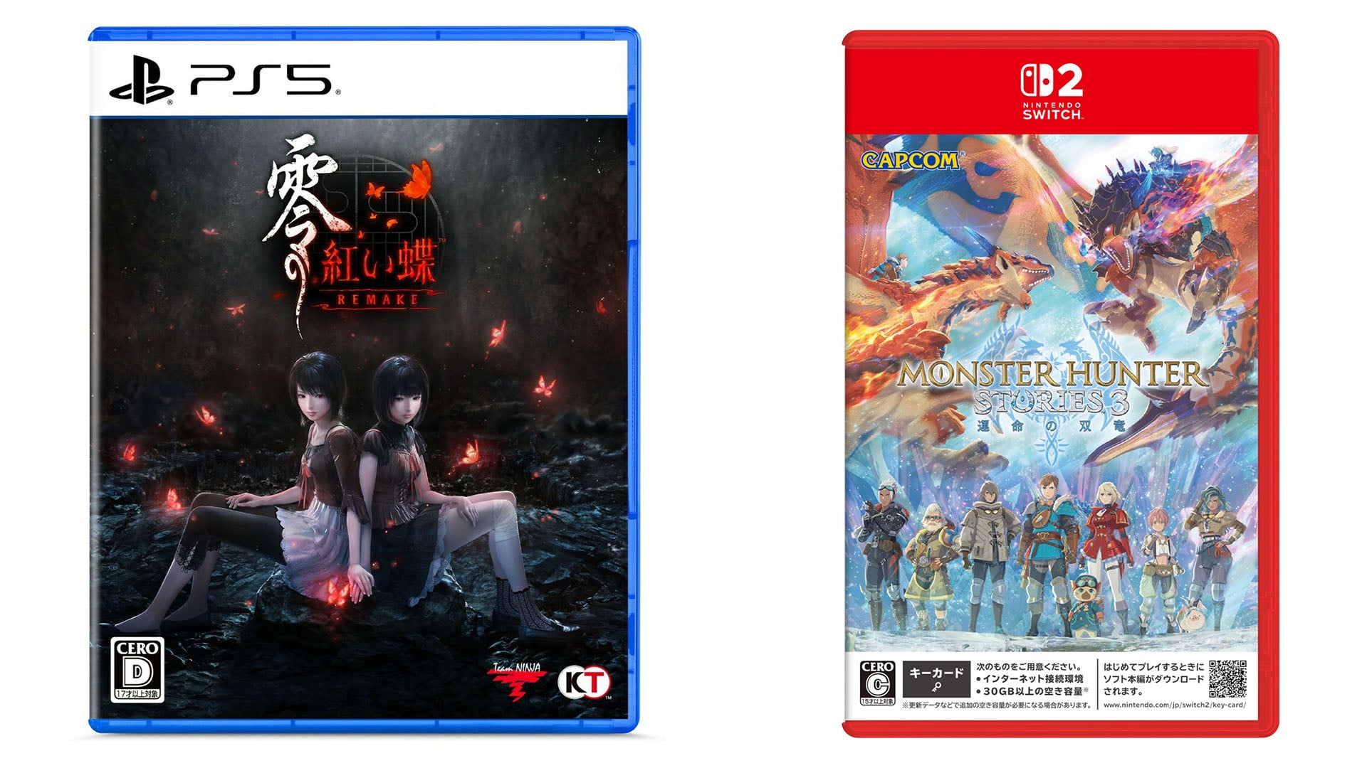 Lançamentos de jogos japoneses desta semana: FATAL FRAME II: Crimson Butterfly REMAKE, Monster Hunter Stories 3: Twisted Reflection, mais