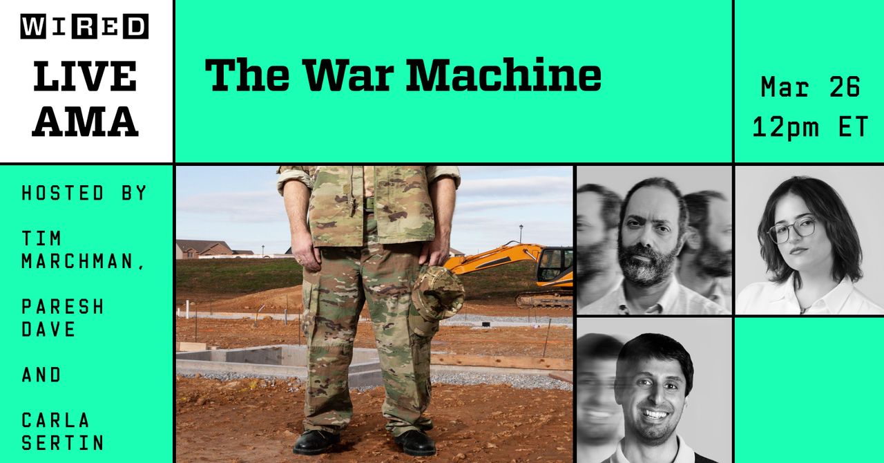 Participe da nossa próxima transmissão ao vivo: The War Machine