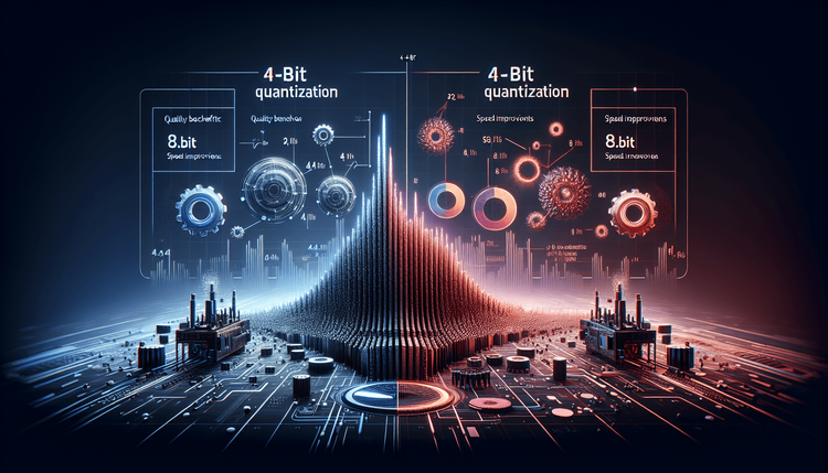 LLMs locais quantizados: análise de desempenho de 4 bits versus 8 bits