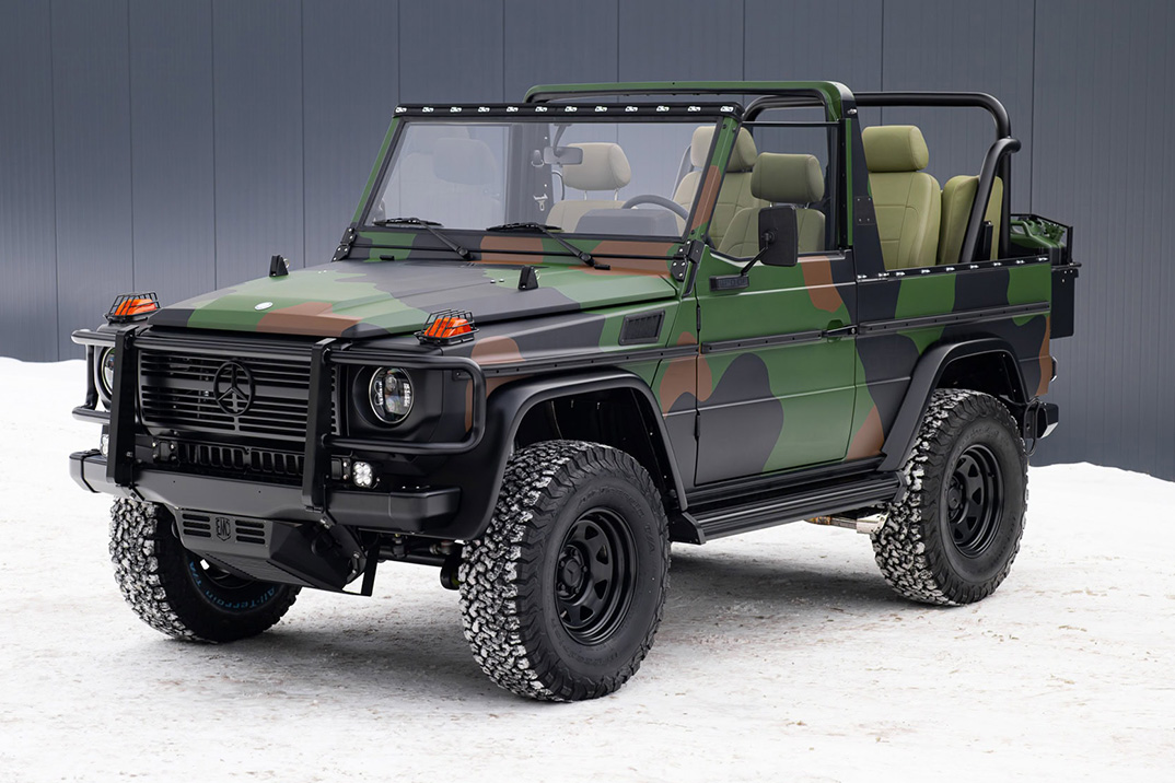 Expedition Motor Company construiu um G-Wagen Wolf de 430 HP com autêntica camuflagem militar alemã