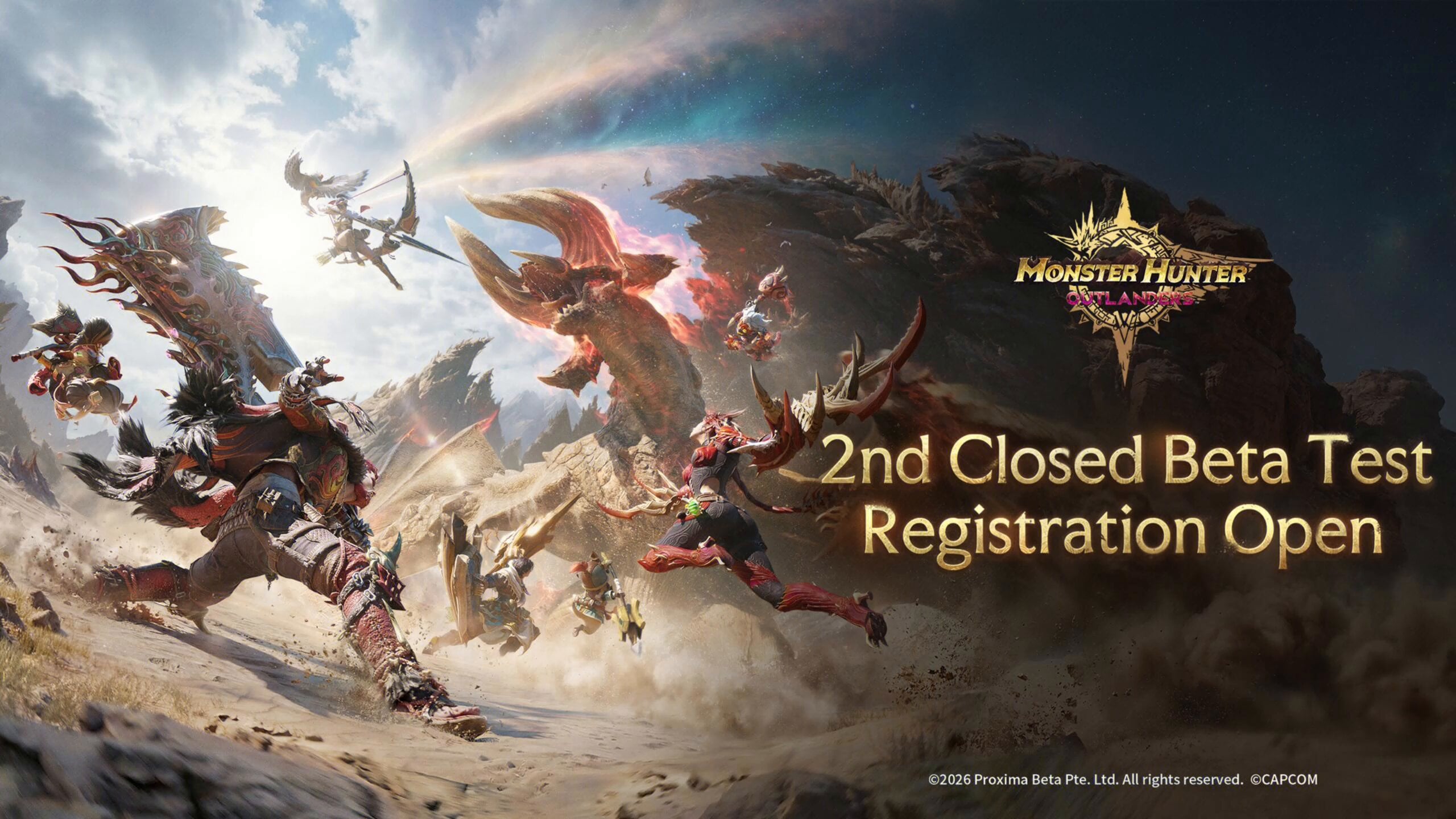 O segundo registro beta fechado de Monster Hunter Outlanders já está disponível